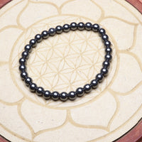 Bracelet en Hématite - Force et Confiance 6mm