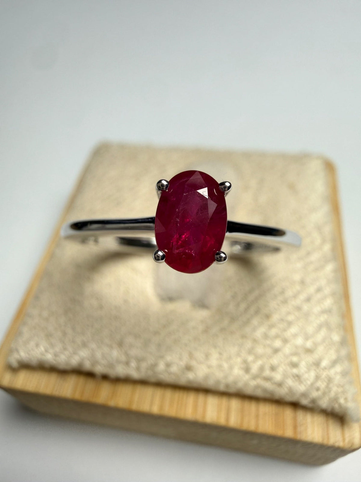 Bague en Rubis Naturel – Argent 925 – provenance Birmanie