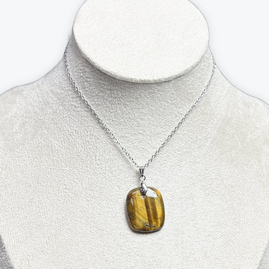 Pendentif Oeil De Tigre Cabochon
