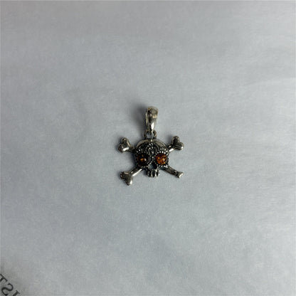 Pendentif Ambre Crâne Onepiece - Argent 925