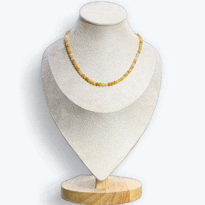 Collier Aventurine Orange facetté – photo 4