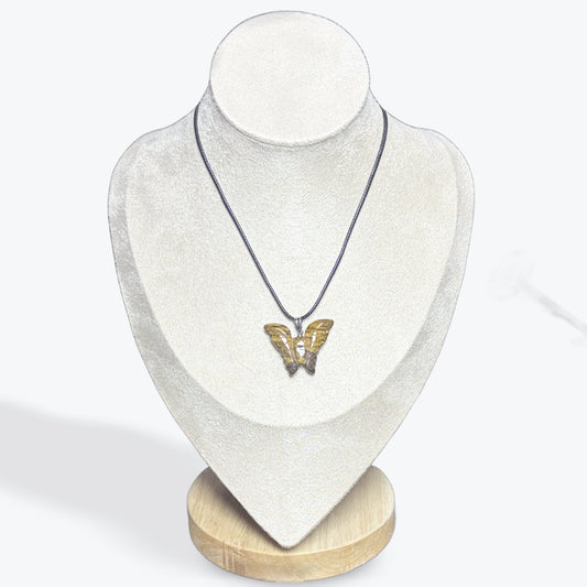 Pendentif Oeil de Tigre Papillon