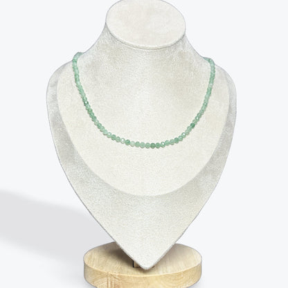 Collier Aventurine Verte Facetté – photo 4