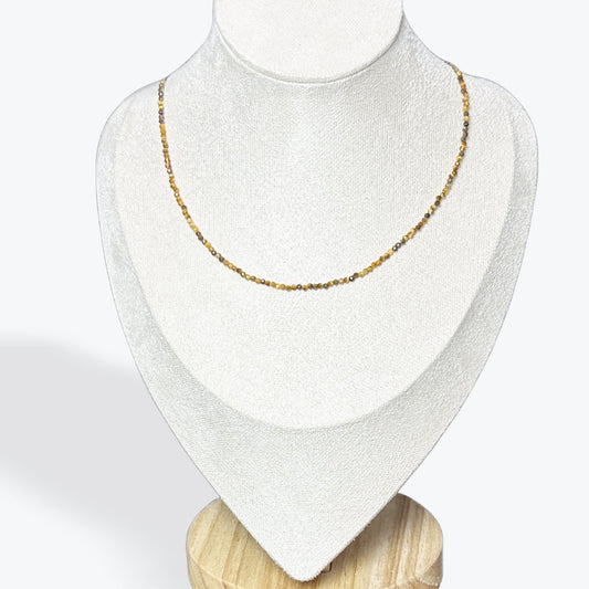 Collier Oeil de Tigre Facetté