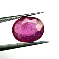 Rubis Naturel (gemme glass field) 2,97 Carats