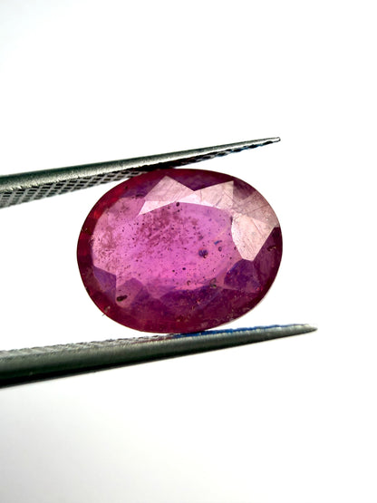 Rubis Naturel (gemme glass field) 2,97 Carats