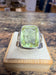 Bague Béryl vert taille coussin