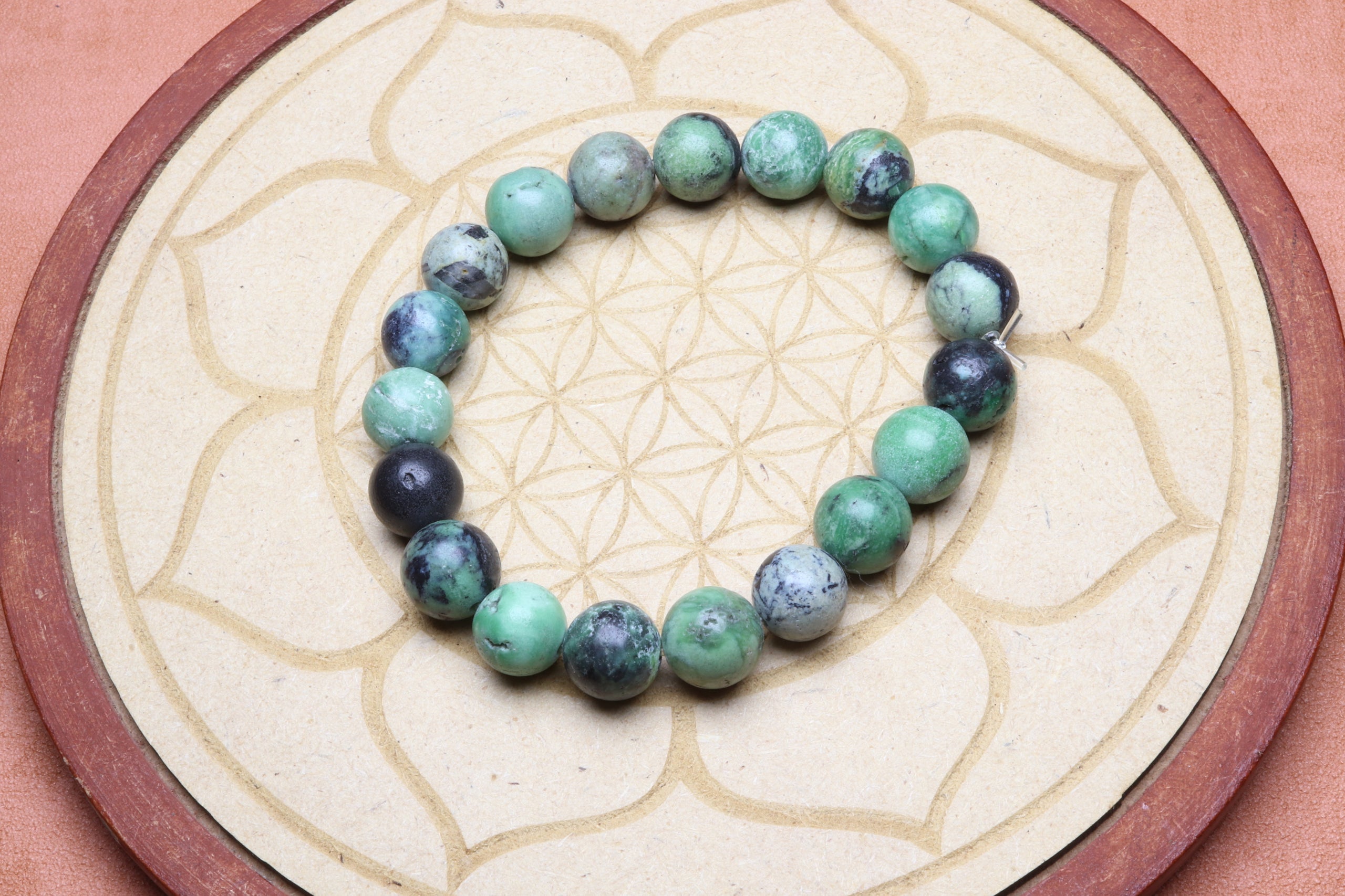 Bracelet en Turquoise Africaine - Évolution et Équilibre 10mm