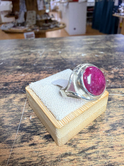 Bague Rubis glassfield ronde vue alternative