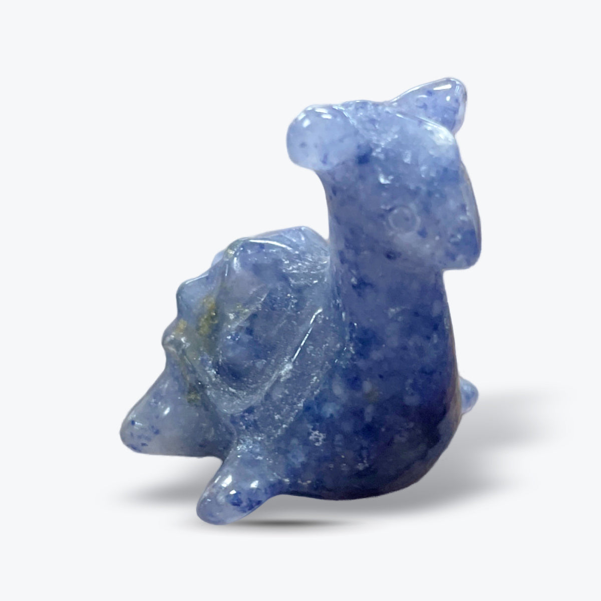 Figurine Pokémon en Aventurine Bleue Naturelle, sculptée et polie - Pièce unique | 28gr