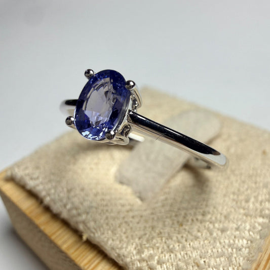 Bague en Saphir Naturel – Argent 925 – provenance Sri Lanka