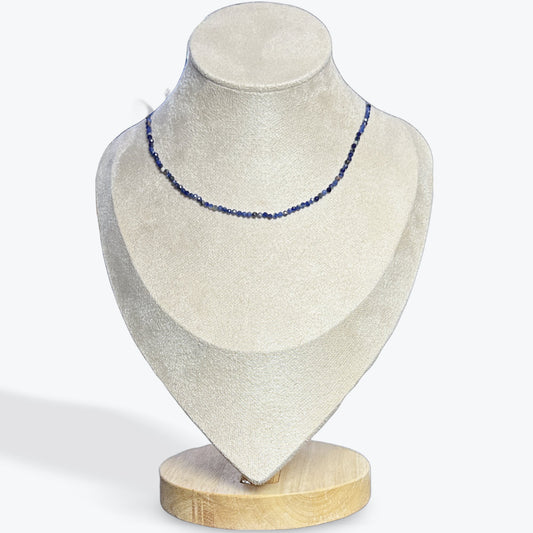 Collier Sodalite facetté