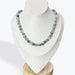 Collier Agate Mousse apprêt argent