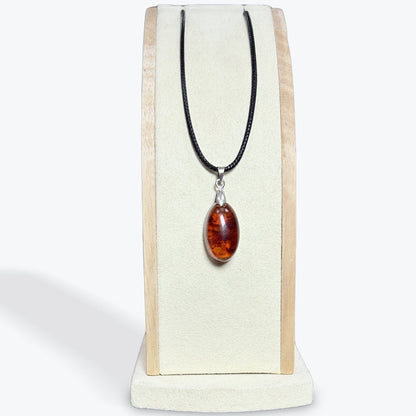 Pendentif Ambre Cabochon — 4 Modèles