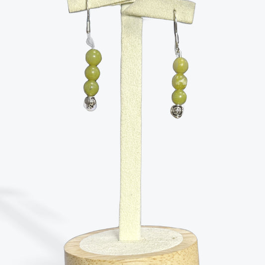 Boucles D'oreilles Opale Verte - 2