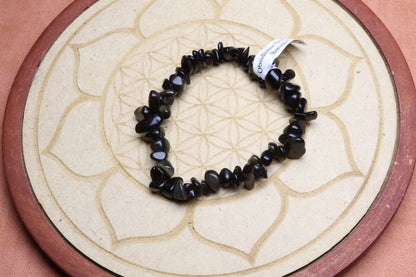 Bracelet Obsidienne Dorée – photo 2