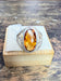 Bague Citrine facettée ovale