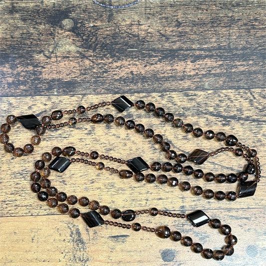 Collier Quartz fumé Vintage