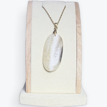 Pendentif Calcite Jaune