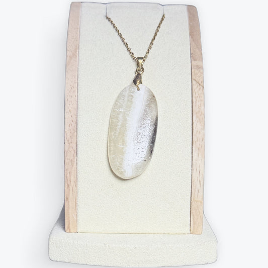 Pendentif Calcite Jaune