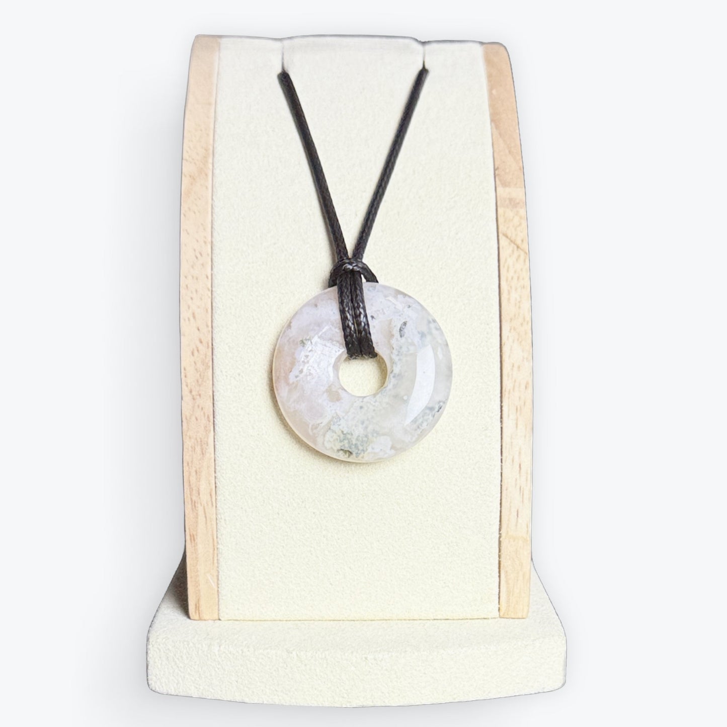 Pendentif Donut Agate Fleur