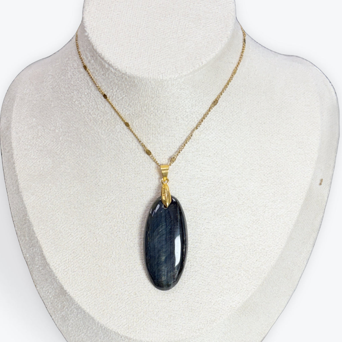 Pendentif Oeil de faucon - Environ 4,5x2 cm
