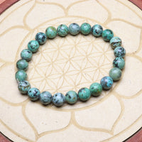 Bracelet en Turquoise Africaine - Évolution et Équilibre 8mm