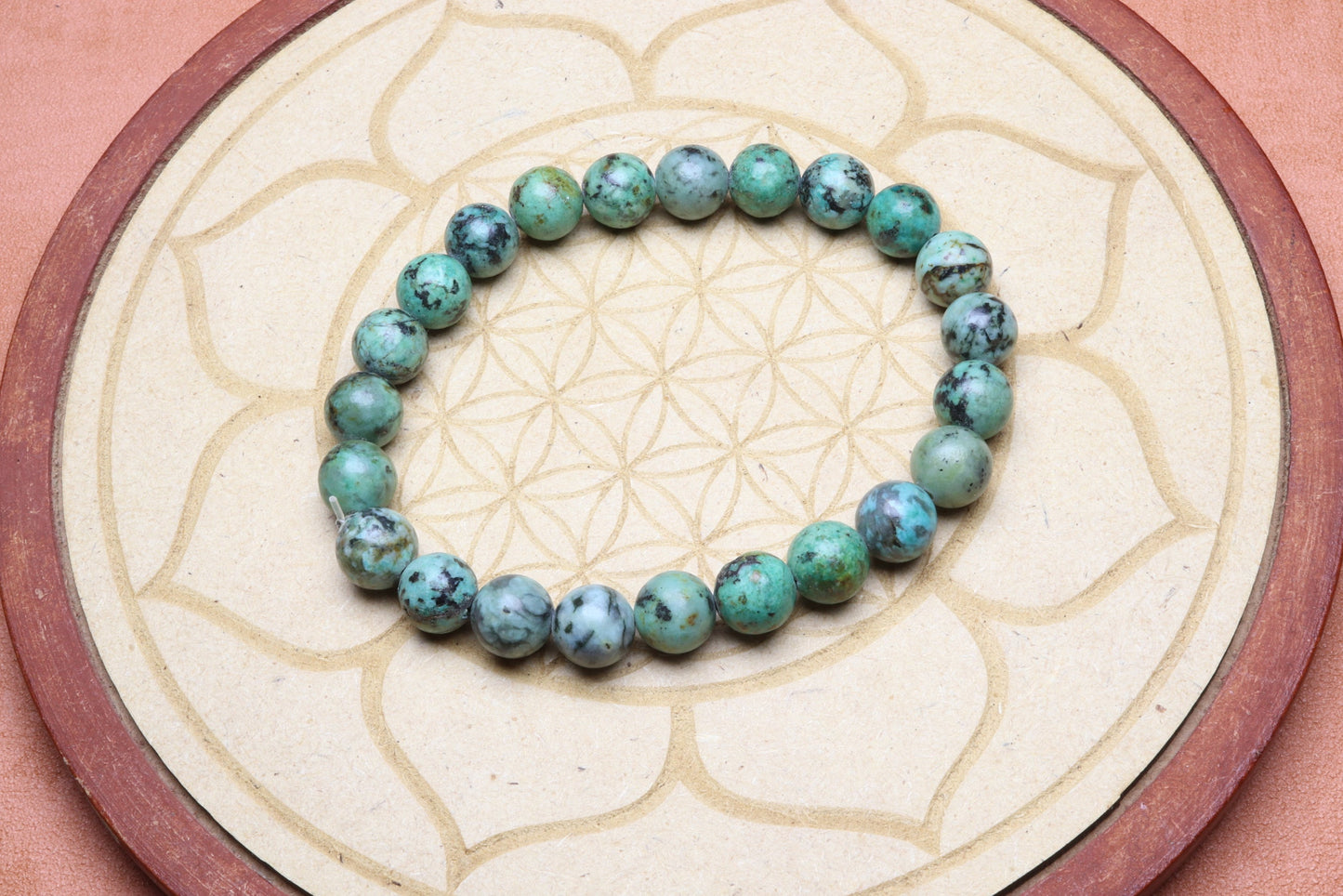 Bracelet en Turquoise Africaine - Évolution et Équilibre 8mm