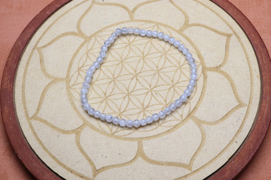 Bracelet Aigue marine 4 mm