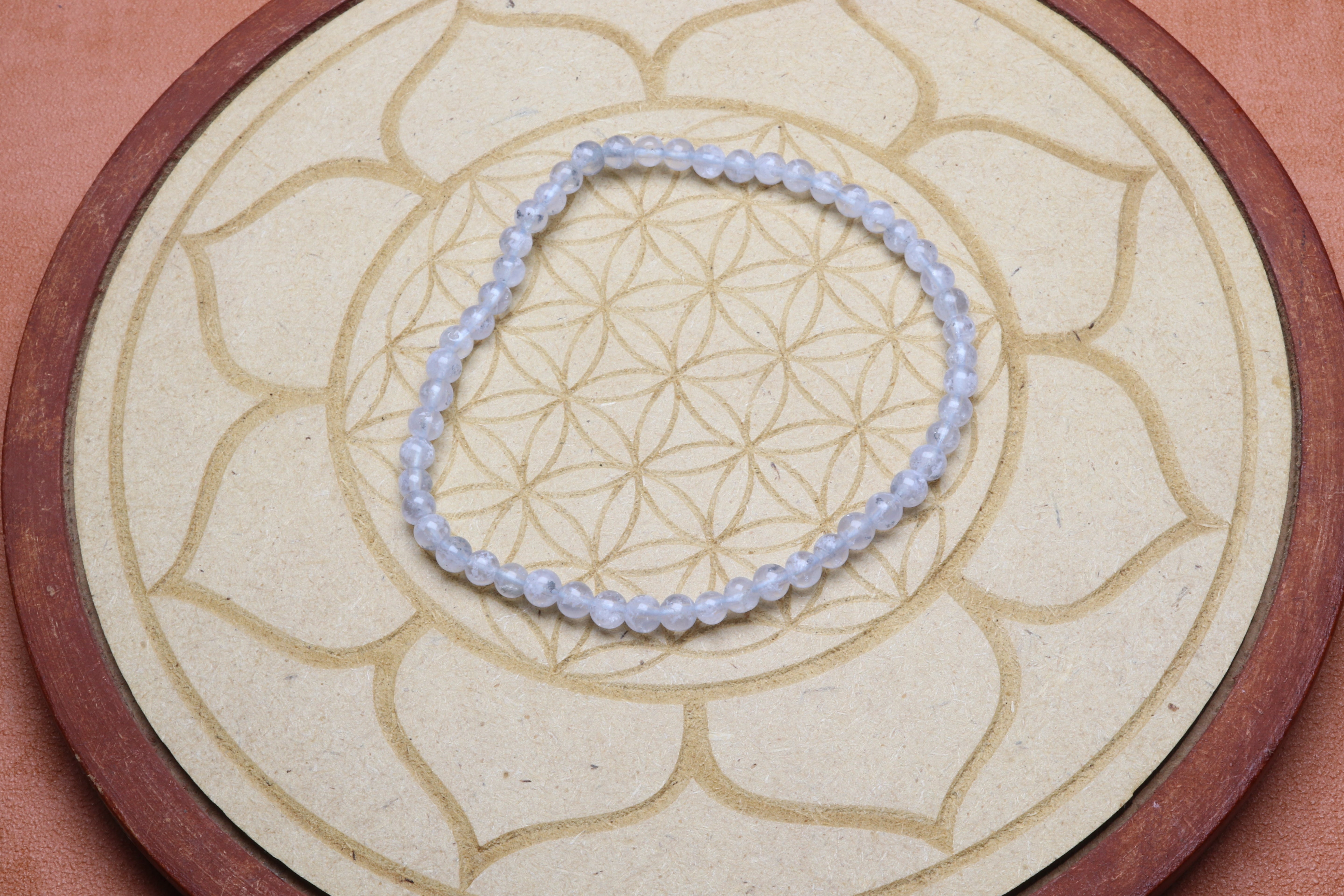 Bracelet Aigue marine 4 mm