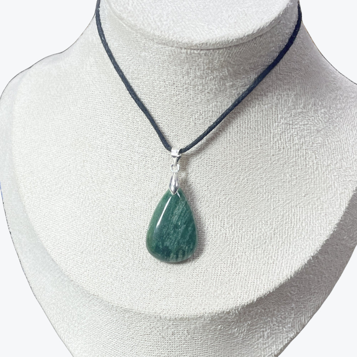 Pendentif Aventurine Verte Goutte – photo 3