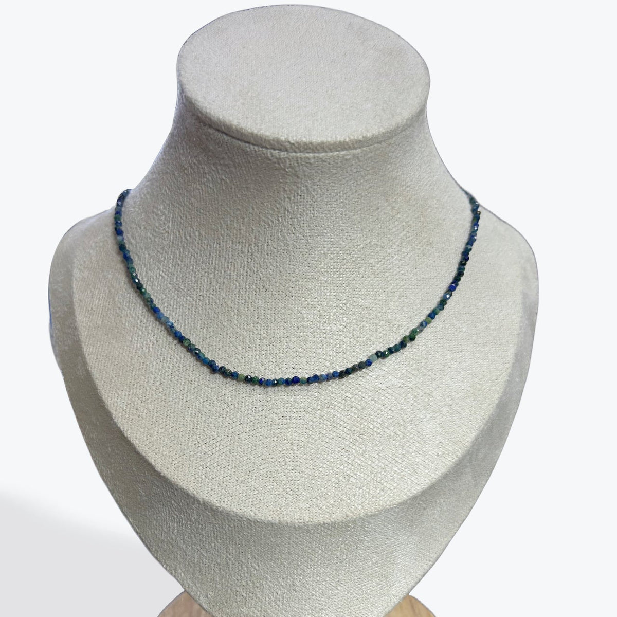 Collier Azurite Malachite Facetté