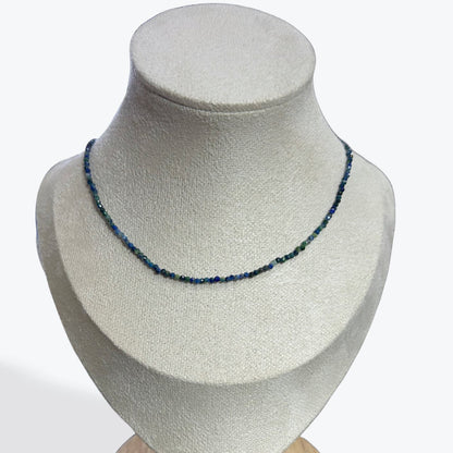 Collier Azurite Malachite Facetté