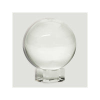 Boule de cristal reconstituée lisse avec base - 10cm