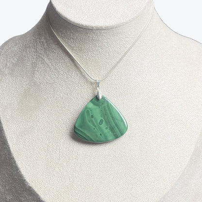 Pendentif Malachite Goutte — 3 à 5 cm