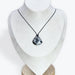 Pendentif goutte Obsidienne flocon de neige
