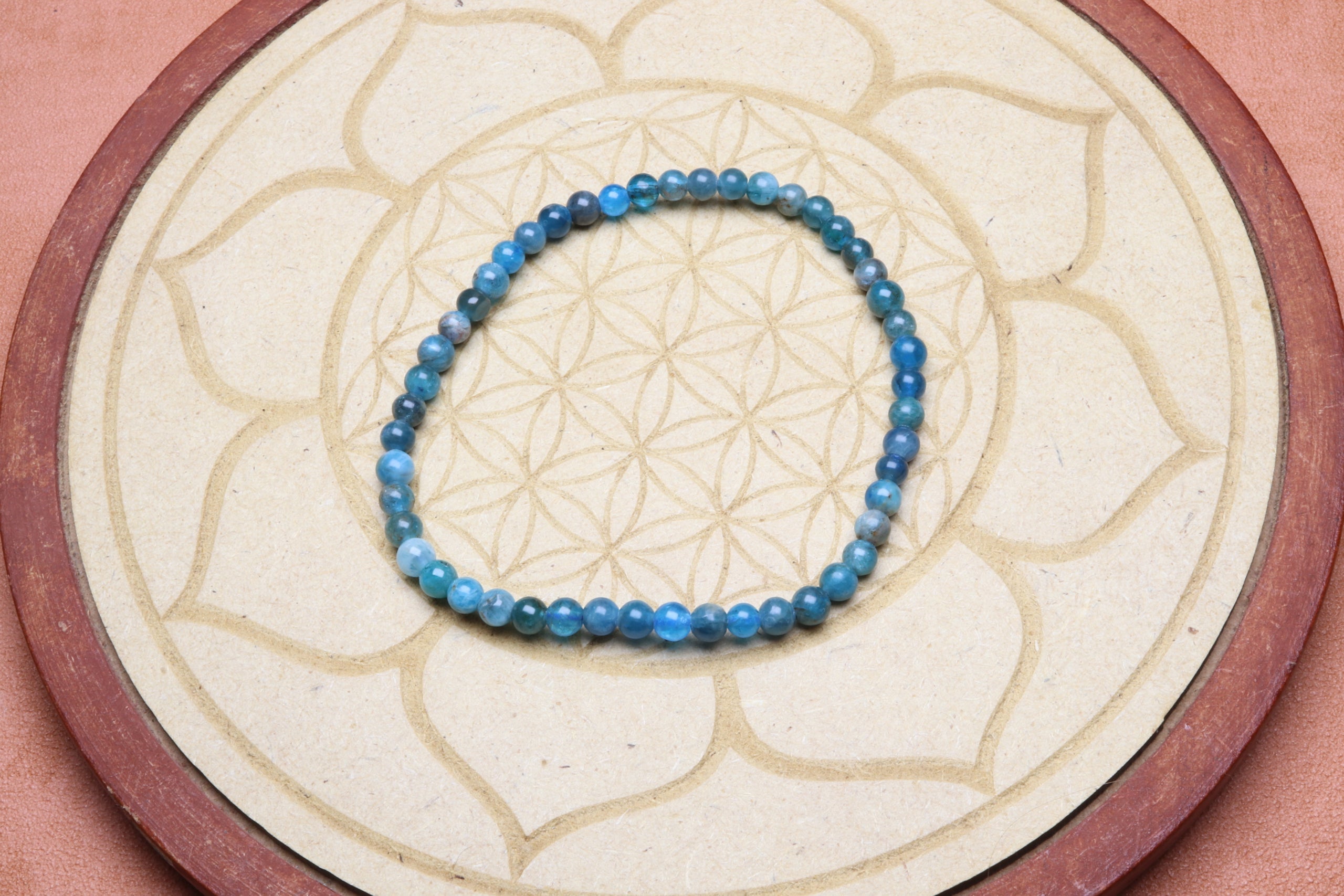 Bracelet en Apatite - Harmonie et Concentration 4mm