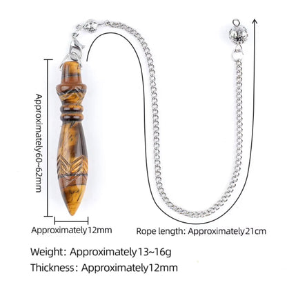 Pendule Égyptien Thot en pierre Naturelle – 12x61 mm