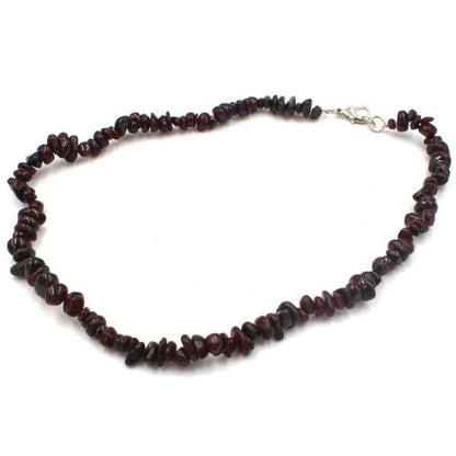 Collier Baroque Chips Pierres Naturelles — 43 cm