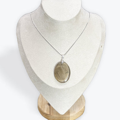 Pendentif Quartz fumé - Galet