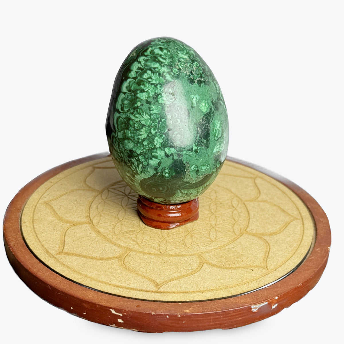 Oeuf Malachite Grand | 440gr - 8x6cm