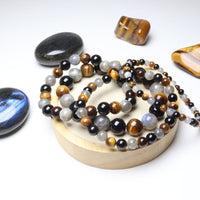 Bracelet Triade Tigre Obsidienne Labradorite - Protection