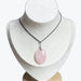 Pendentif quartz rose ovale