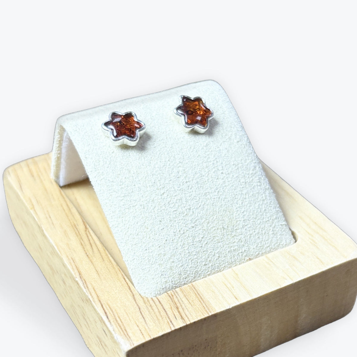 Boucle d'oreilles soleil puce étoile - Argent 925