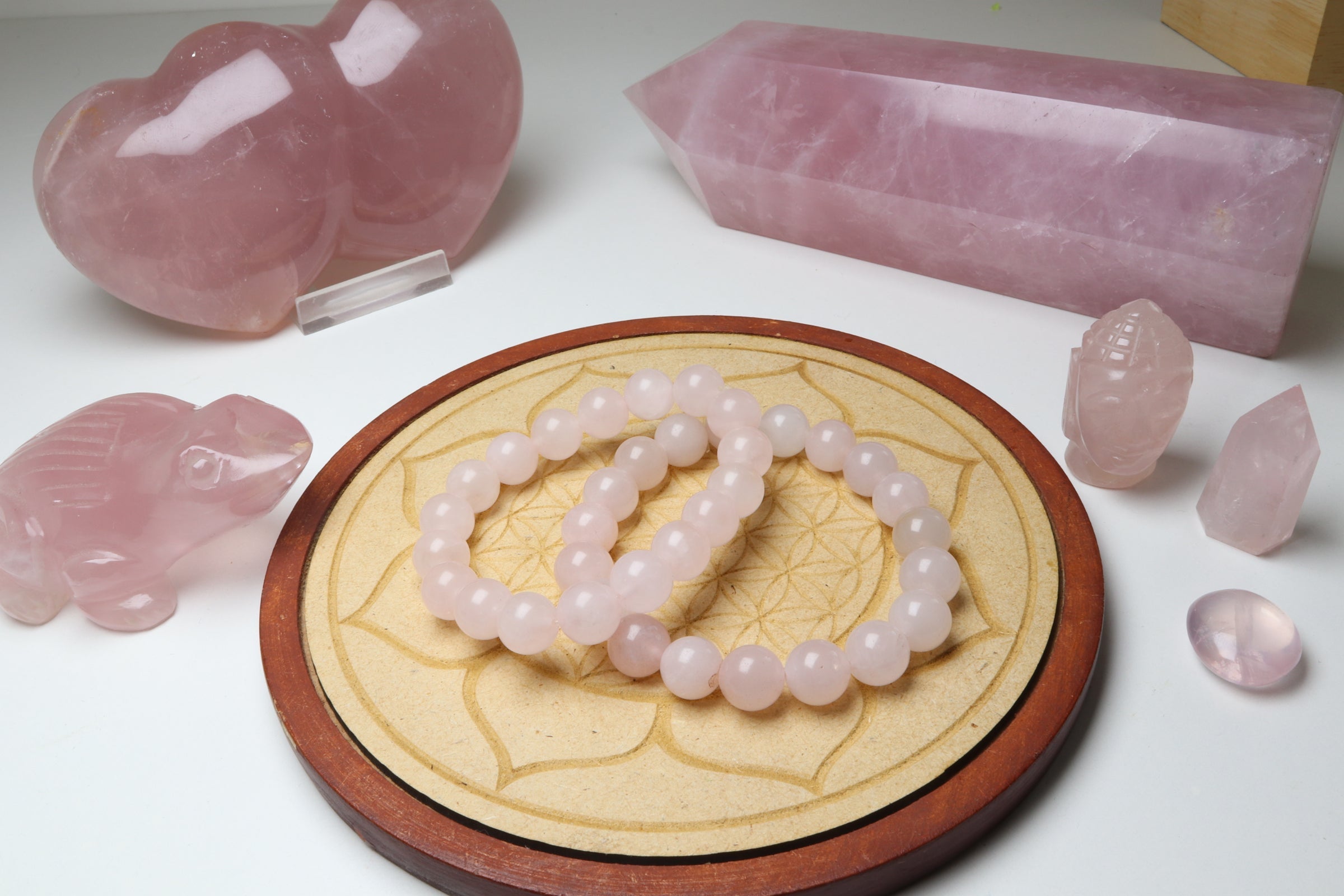 Bracelet Quartz Rose détail