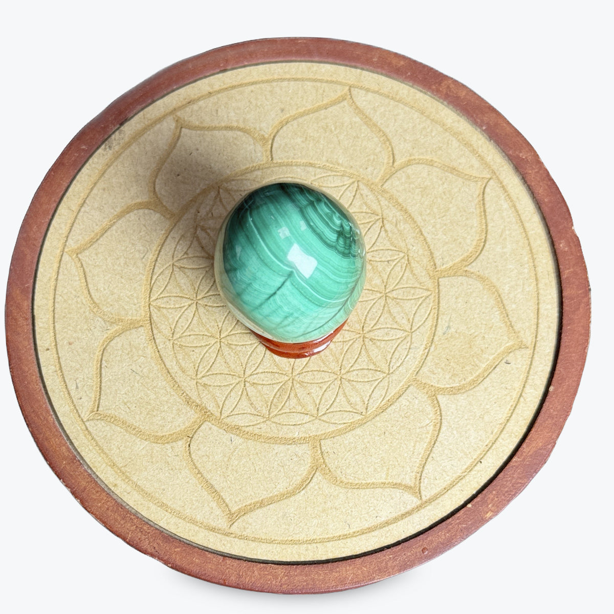 Oeuf Malachite petit | 125gr 5x4cm