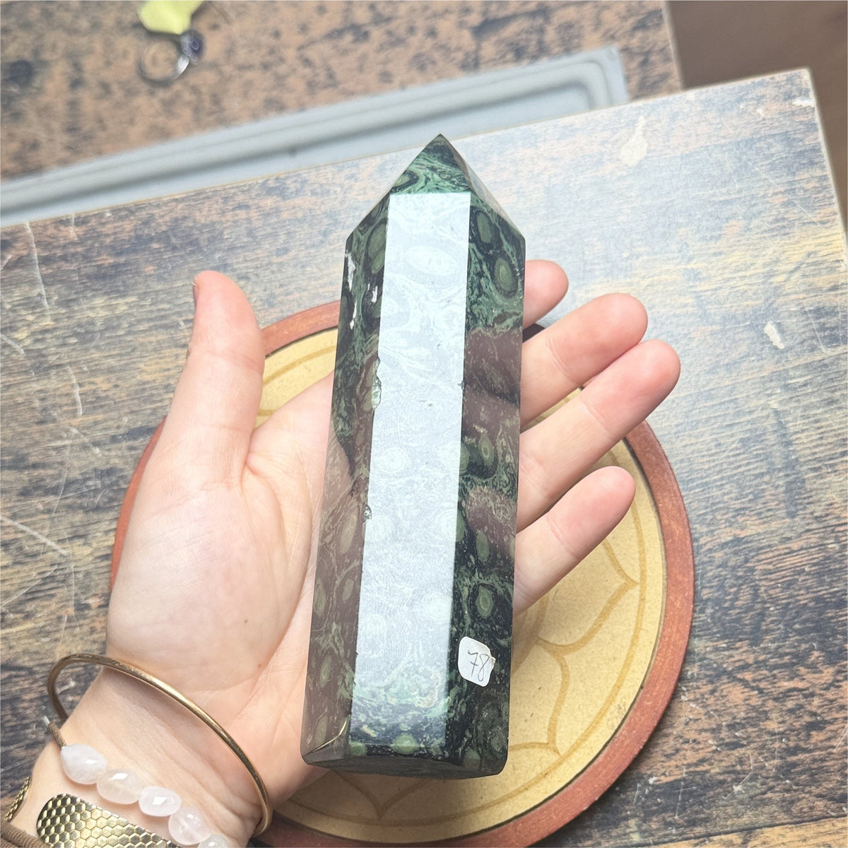 Prisme Jaspe Kambaba 15x5cm -  527gr