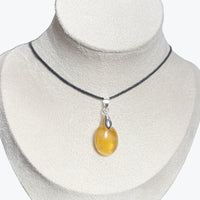 Pendentif citrine ovale