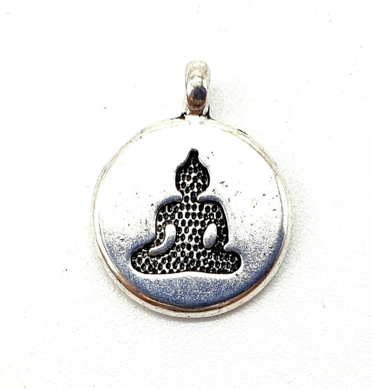 Charme Bouddha Argent 2cm 50pcs