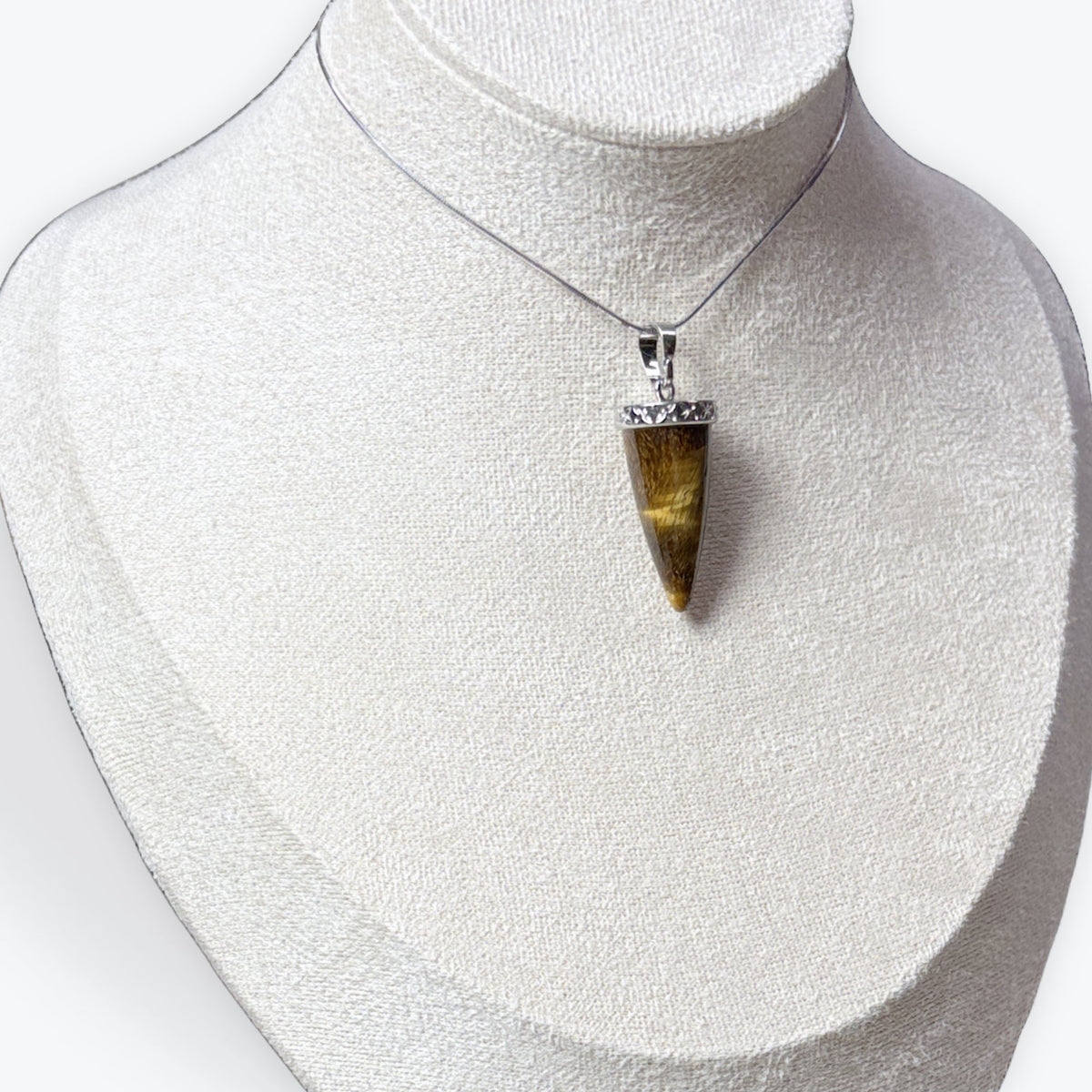 Pendentif Dent en Oeil de tigre